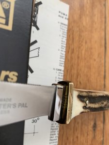 Puma Knife: Puma 1996 Hunters Pal with Stag Antler Handle Sheath & Box