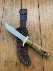 Puma Knife: Puma 11 6385 Original Rare 'LEFT' Hand 1970 Trappers Companion in original sheath