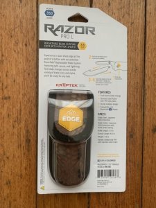 Outdoor Edge Razor Pro Blaze Orange Replaceable Blade Skinning Knife With Pouch