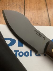 Condor Tool & Knife Company El Salvador NESSMUK Knife with Leather Sheath