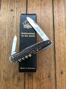 Puma Knife: Puma Taschenmesser 421 Pocket Knife with Stag Antler Handle