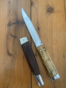 Puma Knife: Puma Vintage Pre-64 USED 941 Boot Knife with Stag Handle & Original Sheath