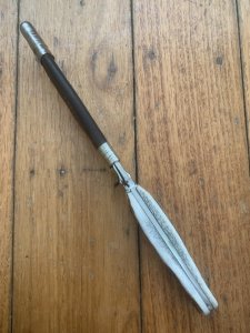 1970's Hubertus Solingen Jagdnicker Knife with Deer Antler Handle & Sheath