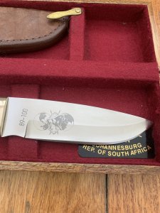 Mackrill Custom Knives 1997 No.4 SCI Limited edition Kudu Bone/Horn Handle #89-100