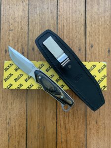 Buck Knife: Buck 403 Big Sky Knife with Black/Grey Laminated Handle