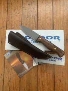 Condor Tool & Knife Company El Salvador BUSHLORE Knife with Leather Sheath
