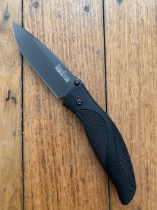 Kershaw Knife: Kershaw Ken Onion Model 1550 BlackOut Folding Lock Knife