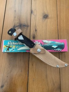 1960'S German Solingen All Purpose Fishing Knife in Sheath