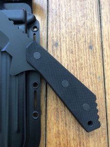 Buck Knife: Buck Strider Monster Tactical  Part serrated Combat Knife with Kydex Sheath