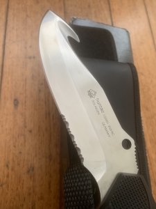 Puma Knife: Puma Rare 132001 2002 Huntac Tactical Survival Knife with Gut Hook