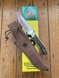 Puma Knife: Puma SGB Teton Fixed Blade Knife with Olive Wood Handle