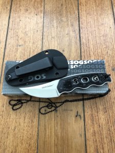 SOG Vintage Original SOG C47 CONTOUR Small Fixed Neck/Boot Knife with Box