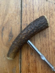 Sheffield England Red Deer Antler Handled Cork Screw