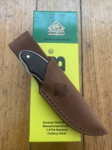 Puma Knife: 2023 Puma SGB Rattler Fixed Blade Knife with Jacaranda Wood Handle