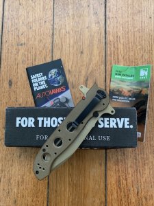 CRKT TAN SPECIAL FORCES FOLDING LOCK KNIFE