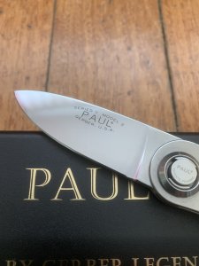GERBER USA PAUL SERIES II MODEL 2 Lock Back Folding Knife with Display Case