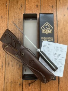 Puma Knife: Puma Bowie Tucson Bowie with Pakka Wood Handle