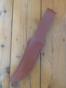 German Made Buck Creek Upswept Blade Skinning Knife with leather Sheath