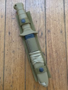 Eickhorn Solingen Desert Command II Military Knife With Tactical Sheath