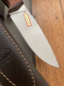 Puma Knife: Puma IP Palma Olive Knife with Mixed Wood Handle