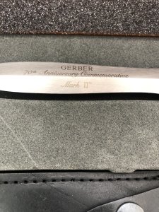 Gerber USA Mark II 70th Commemorative Dagger in Presentation Box