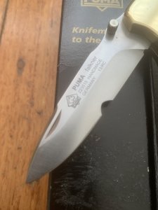 Puma Knife: Puma 2013 Rosewood Handled Falkner 22 3515 Lock Back Folding Knife