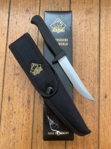 Puma Knife: Puma Trail Guide Fixed Blade Knife with Krayton Handle
