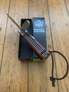 Puma Knife: Puma IP La Caza 3 Blade Orange Micarta Folding Lock Knife