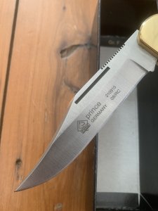 Puma Knife: 2008 Puma Prince Folding Knife with Sambar Stag Antler Handle & Puma Pouch