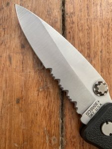 Schrade+ USA SW7 Black Handled Folding Lock Knife