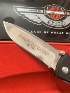 HARLEY-DAVIDSON 100 YEAR Celebration Knife in Gift Tin