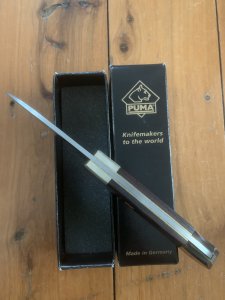 Puma Knife: Puma 2008 4 Star Full Sized Folding Lock Knife with Cocobolo wood Handle