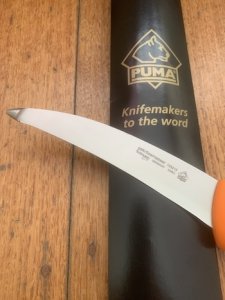 Puma Knife: PUMA Mesentery knife 14.5 cm Blade German Made with Orange Handle