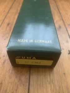Puma Knife: Puma Original 1993 SEA HUNTER 17 6363 in Original Sheath and Box #27391