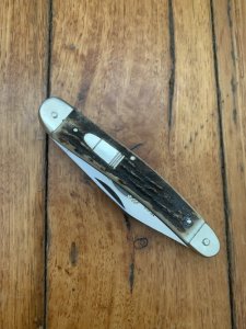 Puma A G RUSSELL 1974 Rare 9mm Luger Bullet Commemorative Club Knife No:106