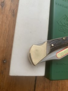 Puma Knife: Puma 1982 Rare model 895 Lord Folding Knife with Stag Handle Original Puma Box #18281