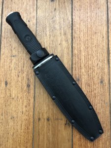 Kizlyar Knife: Kizlyar Original Mirror Finish Sh-8 Straight Blade with Rubberised Handle No: 5029