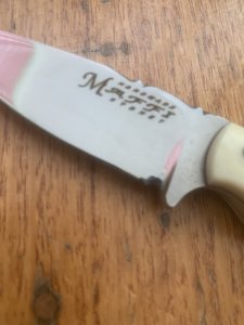 MAFFI SYDNEY AUSTRALIA Small Bone Handled Fixed Blade Knife