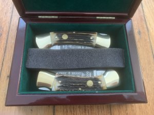 A Pair of Boker Tree brand Classic 4000 Solingen German Lock Knives in Display Box