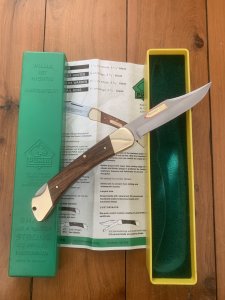 Puma Rare model 970 Game Warden 1993 Folding Lock Knife in box #49392