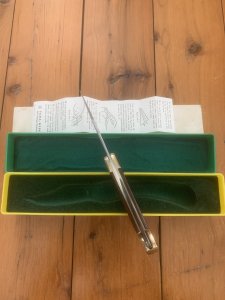 Puma Rare Model 965 Hoffritz Deer Hunter 1987 Folding Lock Knife In Original Box Serial # 43782