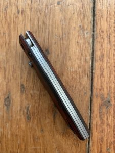 Buck Knife: 2006 Buck 170 Red Lightning Single Blade Pocket Knife With Red Handle