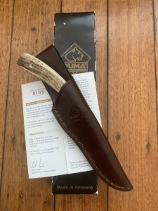 Puma Knife: Puma 2005 Pro Hunter Gut Hook Knife with Stag Antler Handle