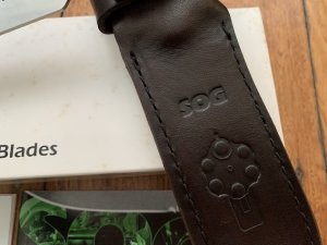 SOG Vintage Original SOG REV-7 SEAL-REVOLVER Gut Hook Knife in Kydex Sheath & Original Box