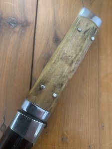 Puma Knife: Puma Vintage Pre-64 USED 941 Boot Knife with Stag Handle & Original Sheath