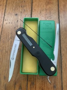 Puma Knife: Puma Rare 1985 Universal 863 Angler Knife complete with needle & Original Box #19581