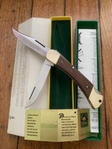 Puma Rare Model 972 Game Warden 1974 Twin Blade Folding Lock Knife with Box #45471