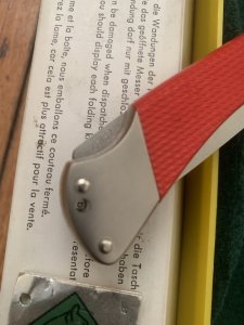 Puma Knife: Puma Rare 1981 model 230868 Angler Knife with original box and warranty #26182