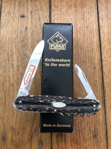 Puma Knife: Puma Taschenmesser 421 Pocket Knife with Stag Antler Handle