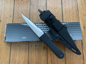 SOG Vintage Original early model SEKI JAPAN S14 Pentagon Tactical Dagger with Kydex Tactical sheath & Box
